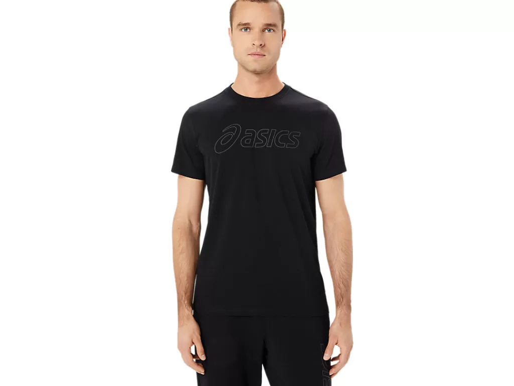 ASICS Shirts met korte mouwen | Bovenkleding> LOGO SS TEE Performance Black/Graphite Grey