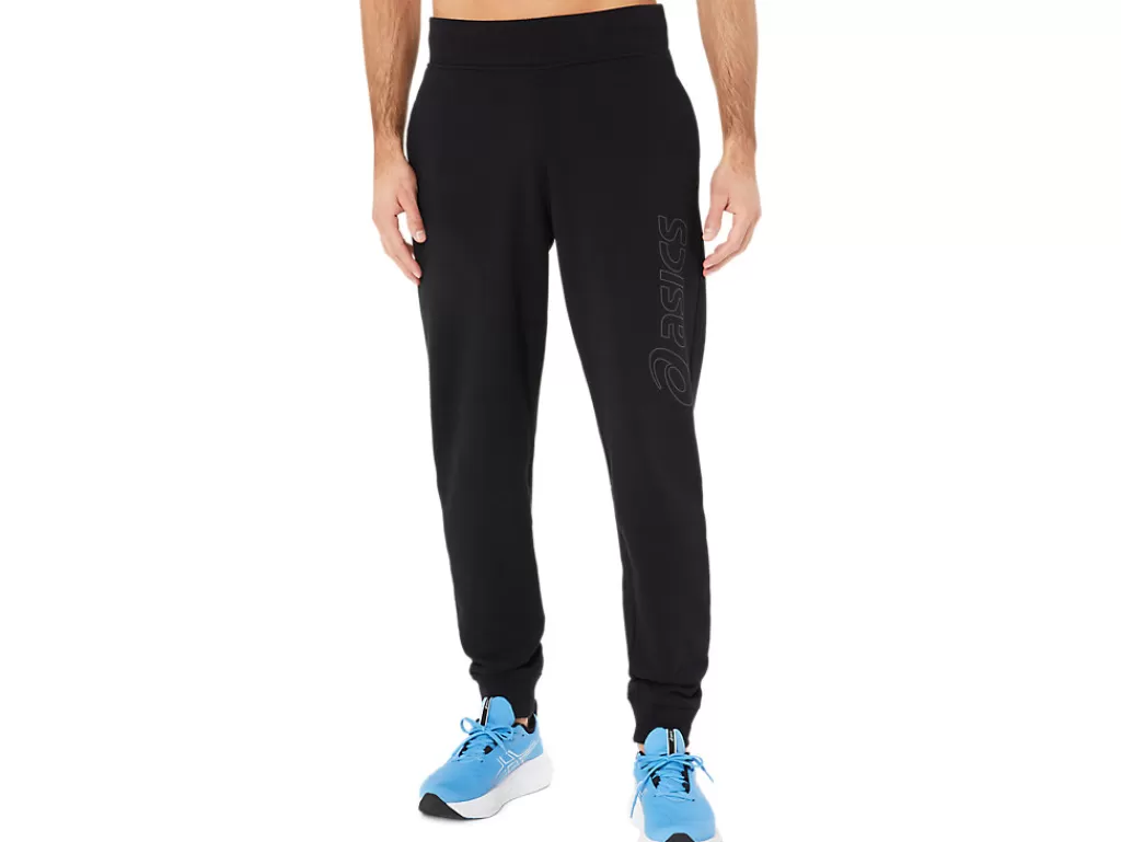 ASICS Broek | Broeken> LOGO SWEATPANT Performance Black/Graphite Grey