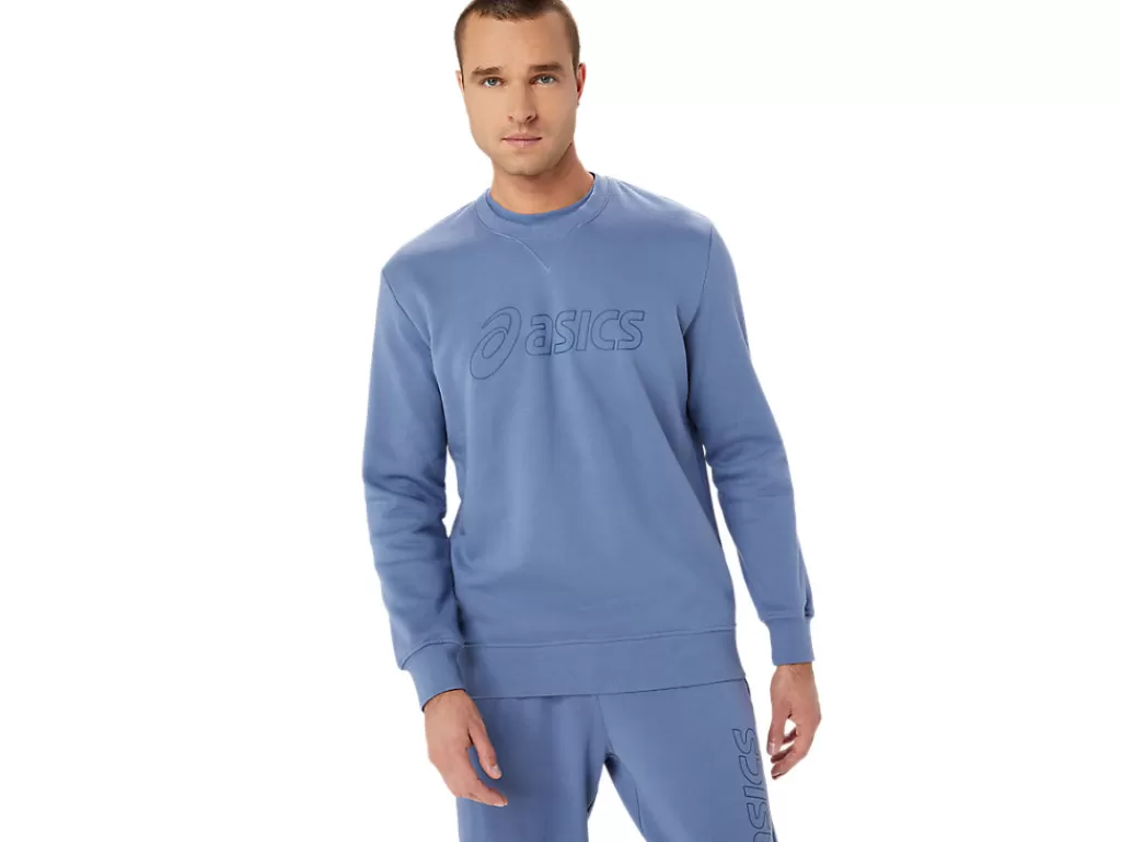 ASICS Hoodies en sweatshirts | Shirts met lange mouwen> SWEATSHIRT Denim Blue/Thunder Blue