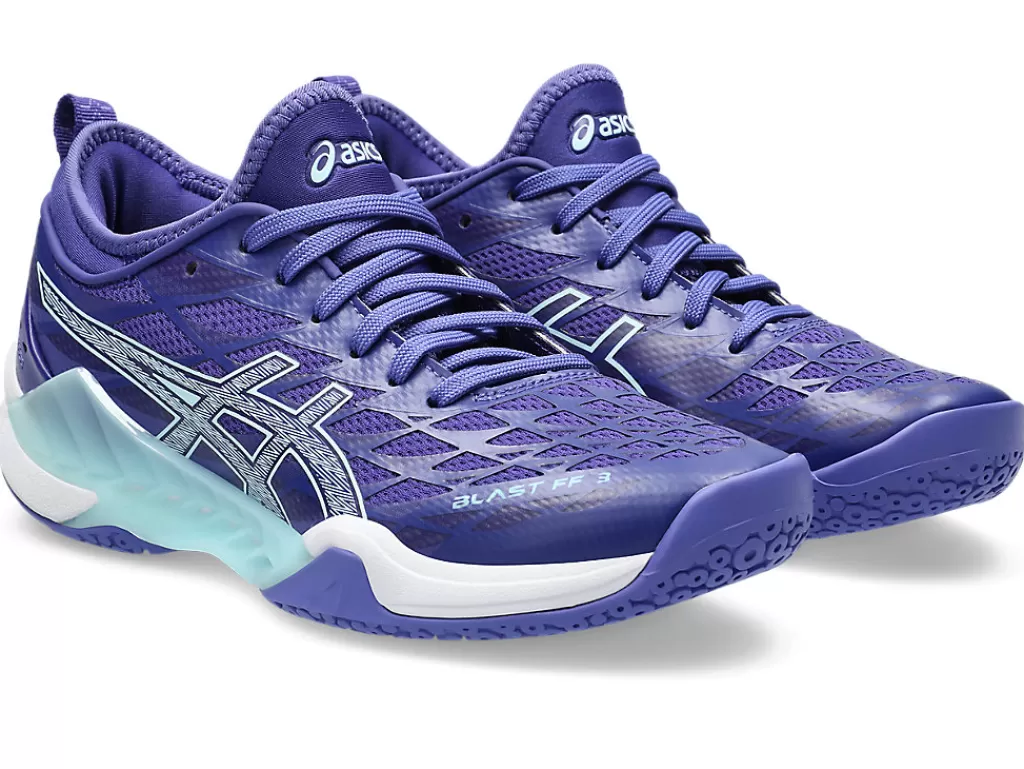 ASICS Netbal | Squash & badminton>BLAST FF 3 Eggplant/Aquamarine