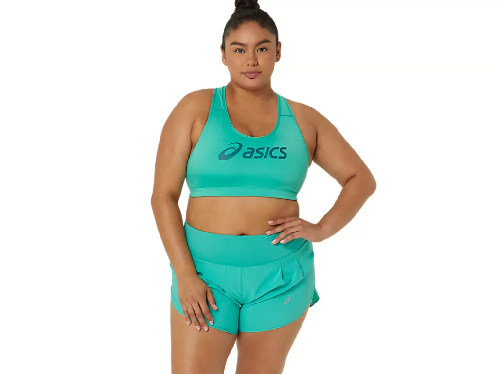 ASICS Kleding | Hardlopen>CORE LOGO BRA Aurora Green/Rich Teal