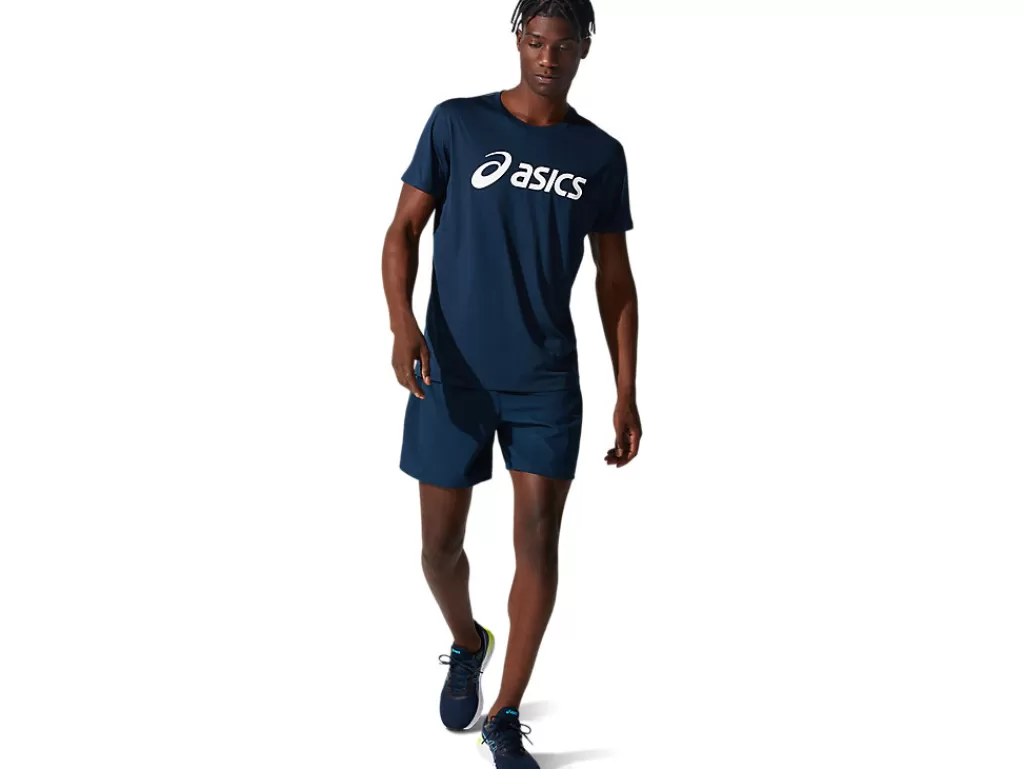 ASICS Kleding | Hardlopen>CORE TOP French Blue/Brilliant White