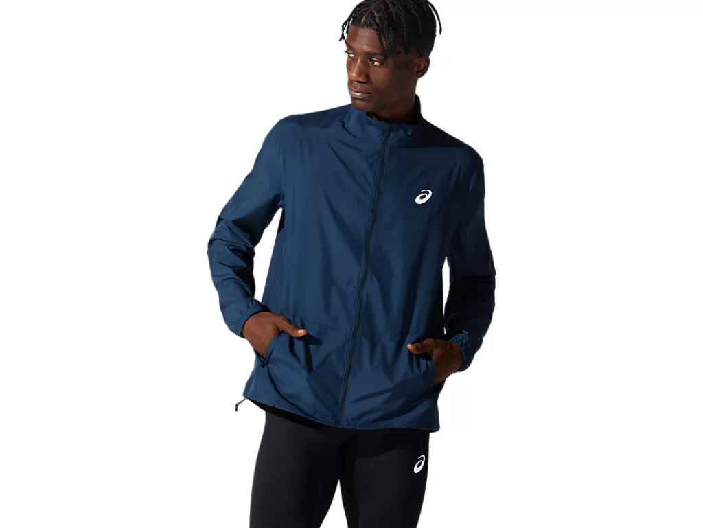 ASICS Kleding | Hardlopen>CORE JACKET French Blue