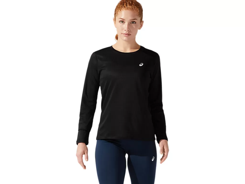 ASICS Kleding | Hardlopen>CORE LS TOP Performance Black