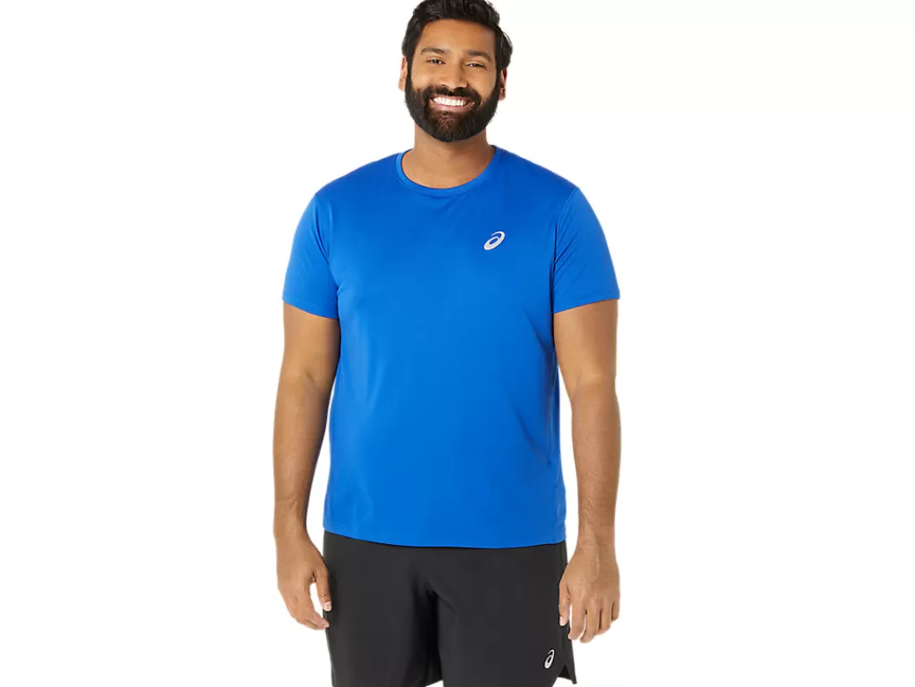 ASICS Kleding | Hardlopen>CORE SS TOP Asics Blue