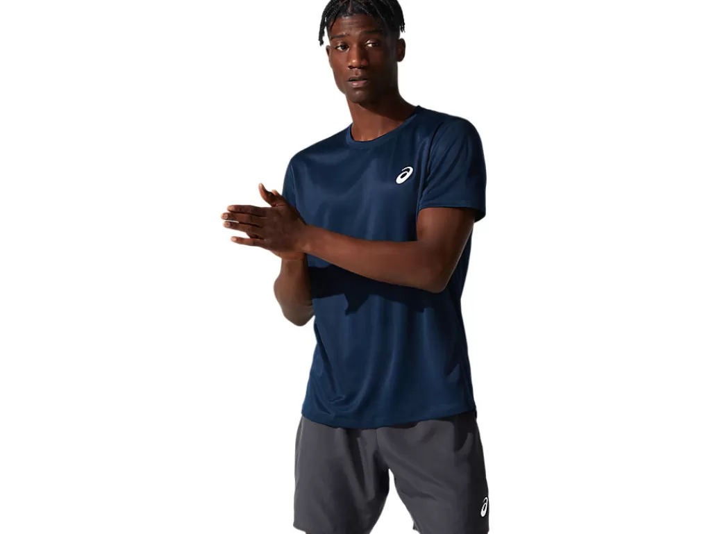 ASICS Kleding | Hardlopen>CORE SS TOP French Blue