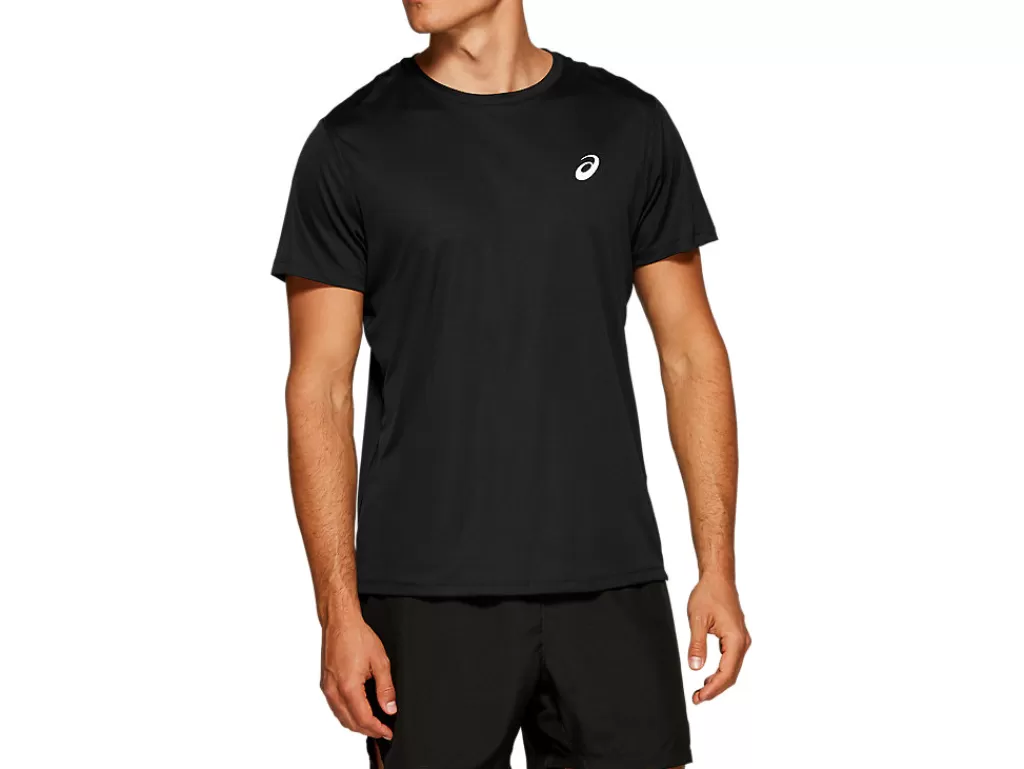 ASICS Kleding | Hardlopen>CORE SS TOP Performance Black