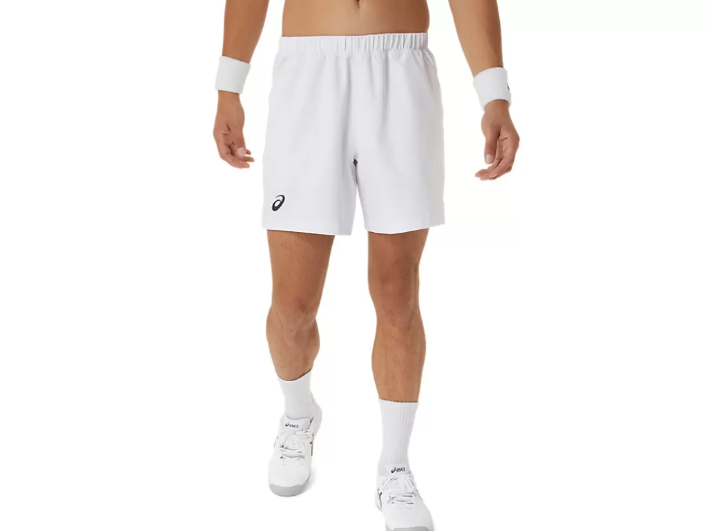 ASICS Kleding | Tennis>COURT 7IN SHORT Brilliant White