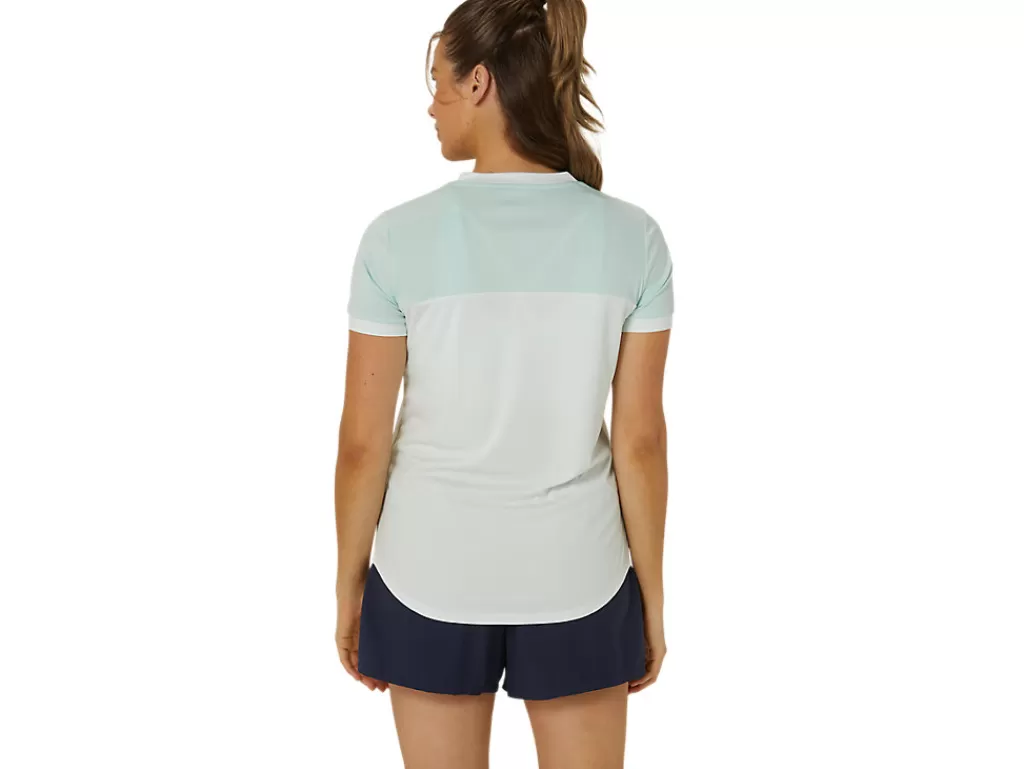 ASICS Kleding | Shirts met korte mouwen>COURT SS TOP Pale Mint/Pale Blue