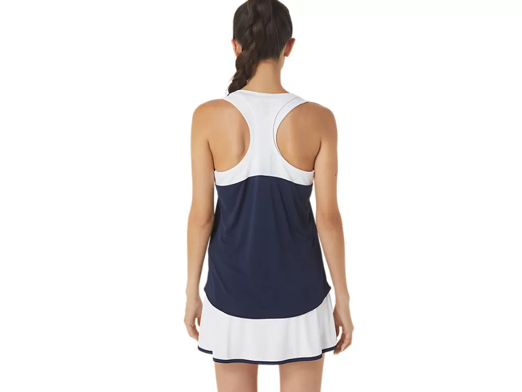 ASICS Kleding | Tennis>COURT TANK Midnight/Brilliant White