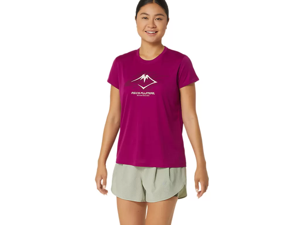 ASICS Kleding | Trail running>FUJITRAIL LOGO SS TOP Blackberry