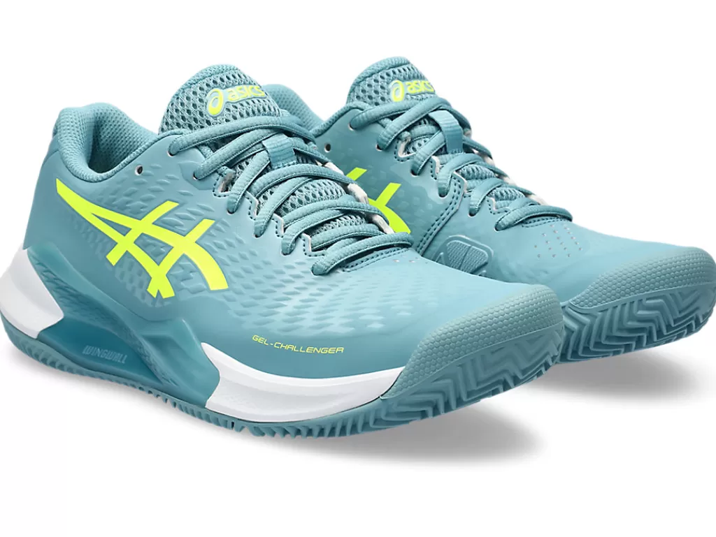 ASICS Tennisschoenen | Tennis>GEL-CHALLENGER 14 CLAY Gris Blue/Safety Yellow