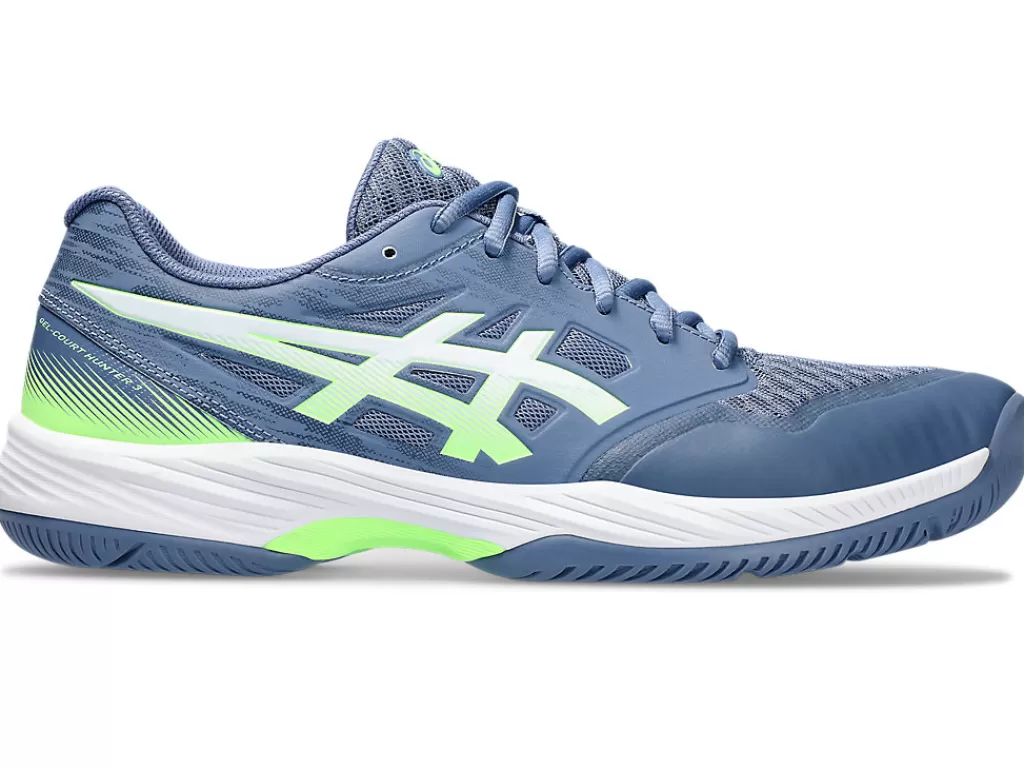 ASICS Squash & badminton | Handbal>GEL-COURT HUNTER 3 Denim Blue/Lime Burst