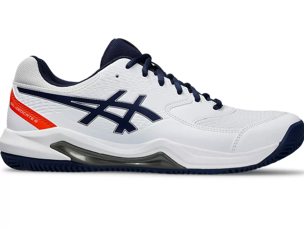 ASICS Tennisschoenen | Tennis>GEL-DEDICATE 8 CLAY White/Blue Expanse