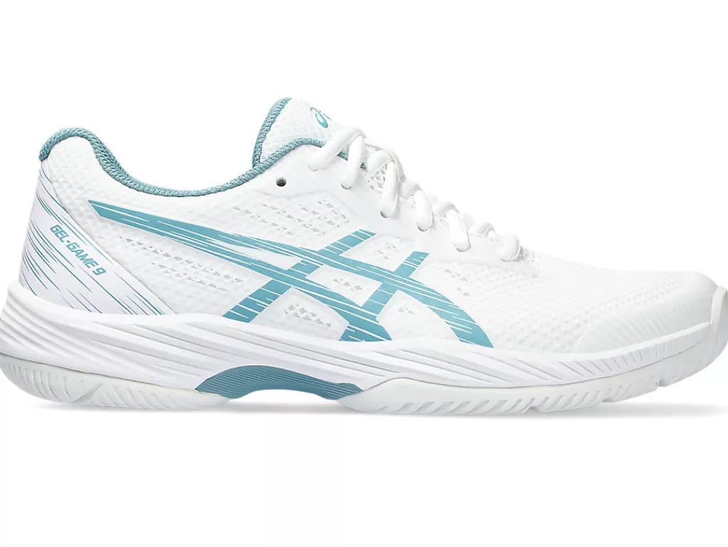 ASICS Tennisschoenen | Tennis>GEL-GAME 9 White/Gris Blue