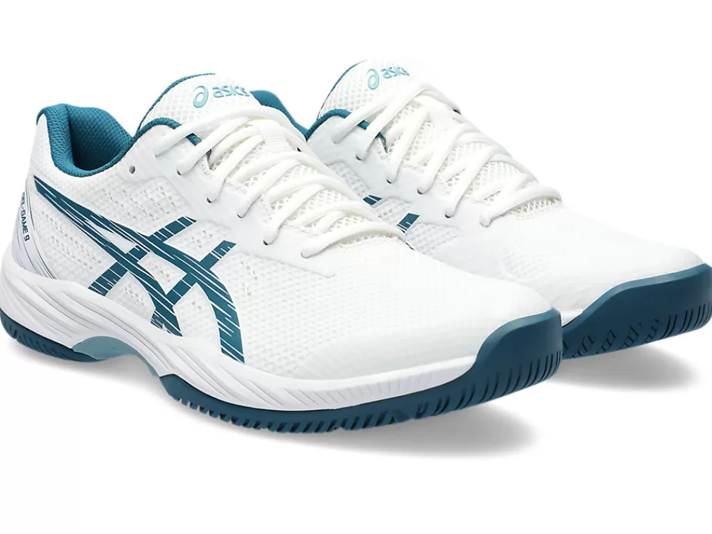 ASICS Tennisschoenen | Tennis>GEL-GAME 9 White/Restful Teal