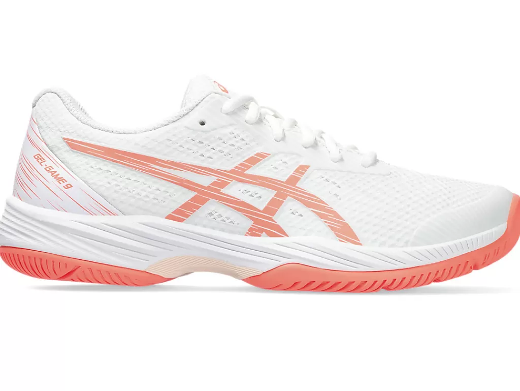 ASICS Tennisschoenen | Tennis>GEL-GAME 9 White/Sun Coral