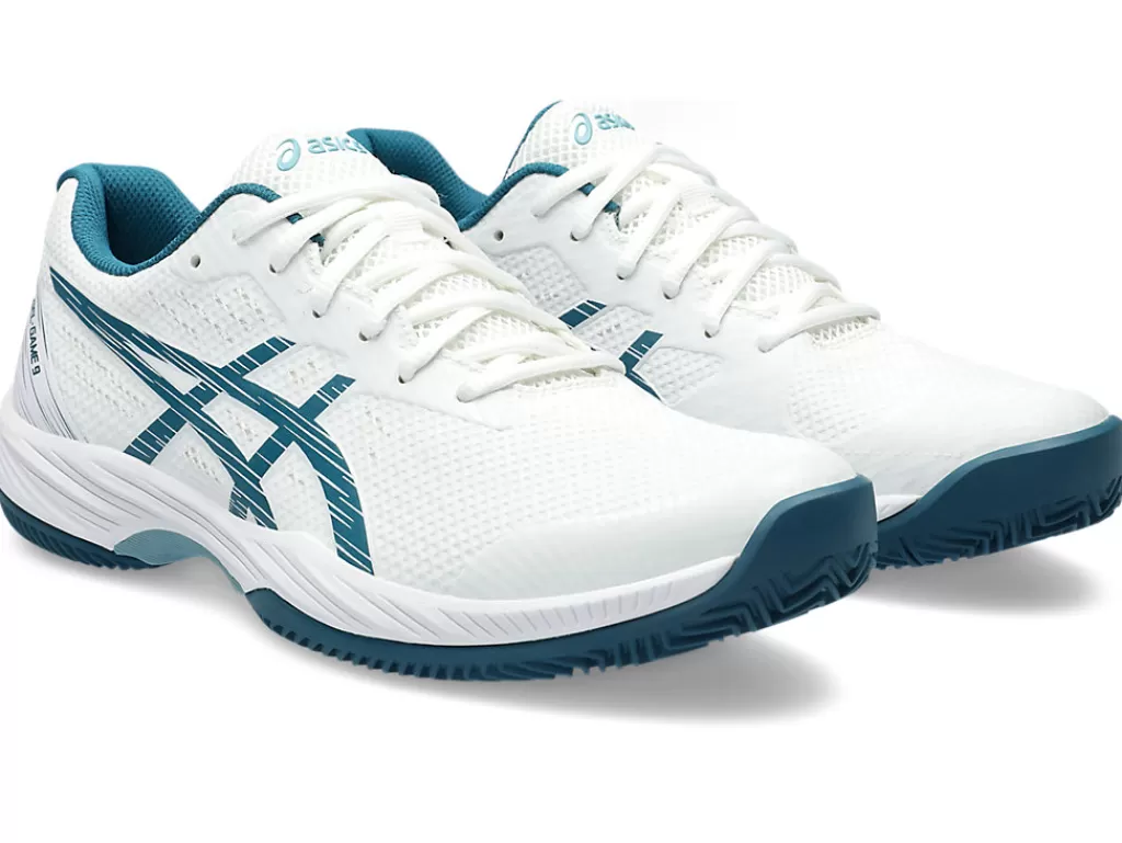 ASICS Tennisschoenen | Tennis>GEL-GAME 9 CLAY/OC White/Restful Teal