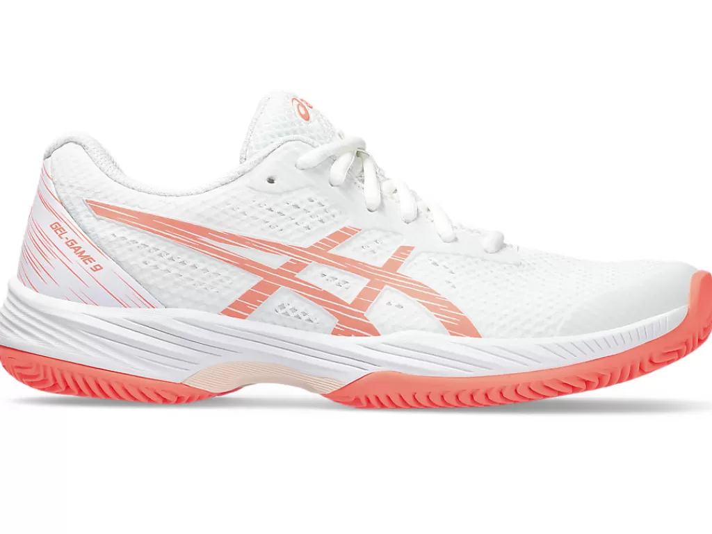 ASICS Tennisschoenen | Tennis>GEL-GAME 9 CLAY/OC White/Sun Coral