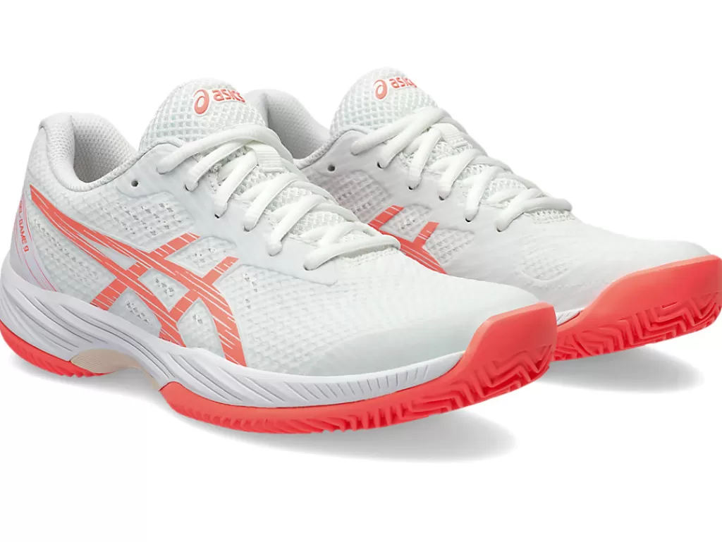 ASICS Tennisschoenen | Tennis>GEL-GAME 9 CLAY/OC White/Sun Coral