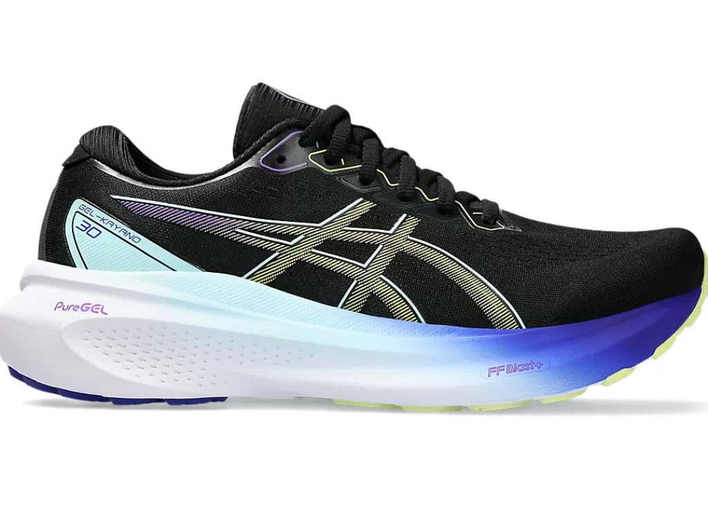 ASICS Run further (stability) | GEL-KAYANO™>GEL-KAYANO 30 Black/Glow Yellow