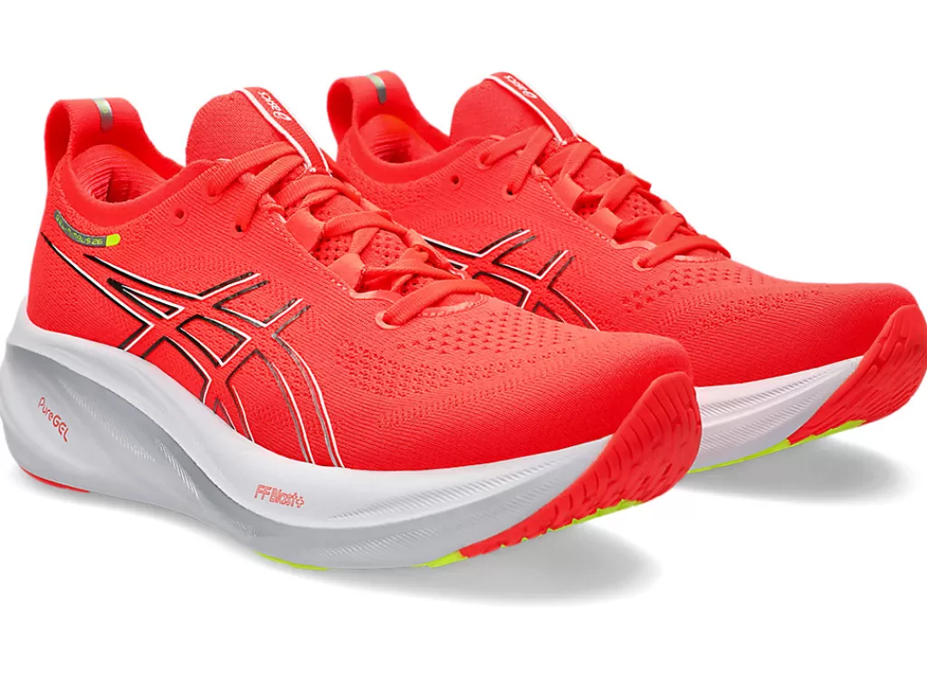 ASICS GEL-NIMBUS™ | Hardloopschoenen>GEL-NIMBUS 26 Sunrise Red/Pure Silver