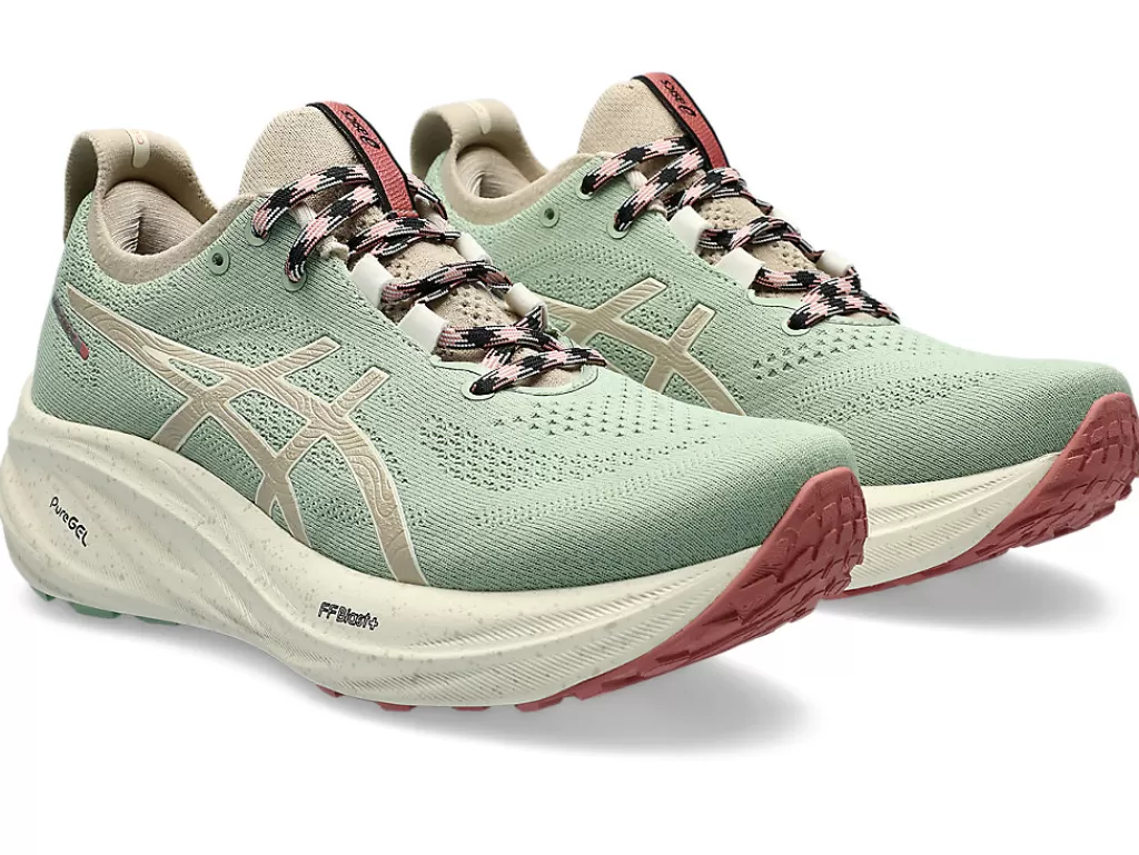 ASICS GEL-NIMBUS™ | Hardloopschoenen>GEL-NIMBUS 26 TR Nature Bathing/Rose Rougue