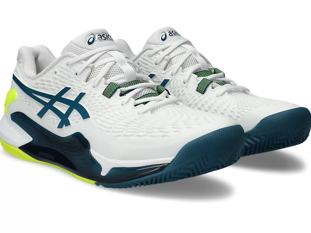 ASICS GEL-RESOLUTION™ | Tennisschoenen>GEL-RESOLUTION 9 CLAY White/Restful Teal