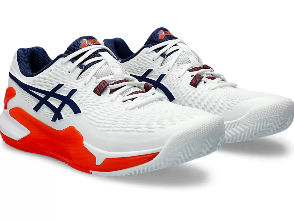 ASICS GEL-RESOLUTION™ | Tennisschoenen>GEL-RESOLUTION 9 CLAY White/Blue Expanse