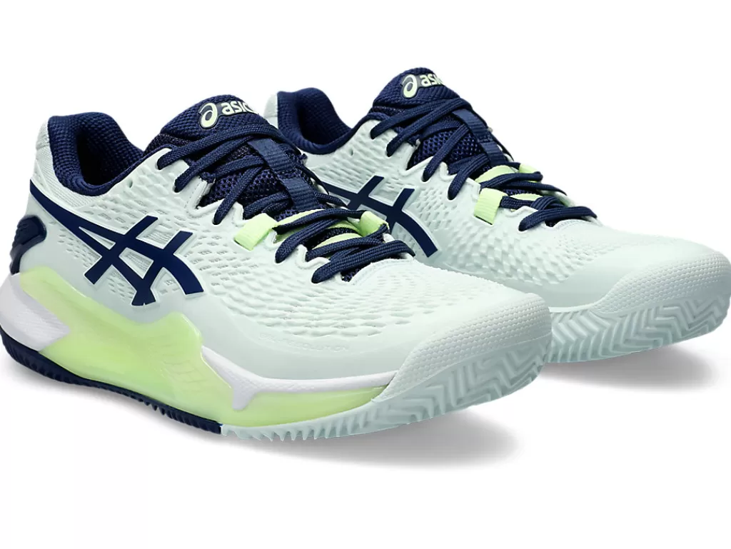 ASICS GEL-RESOLUTION™ | Tennisschoenen>GEL-RESOLUTION 9 CLAY Pale Mint/Blue Expanse