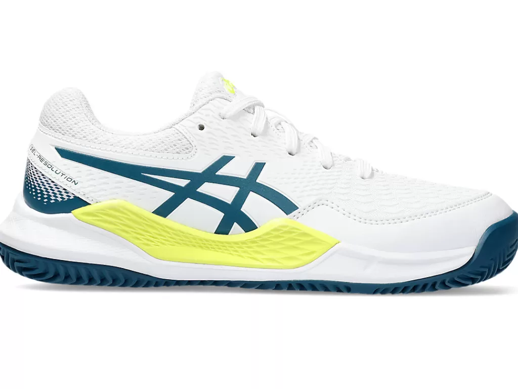 ASICS GEL-RESOLUTION™ | Tennisschoenen>GEL-RESOLUTION 9 GS CLAY White/Restful Teal