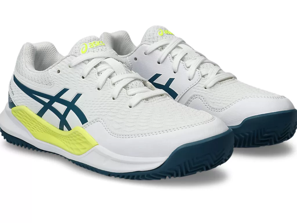 ASICS GEL-RESOLUTION™ | Tennisschoenen>GEL-RESOLUTION 9 GS CLAY White/Restful Teal