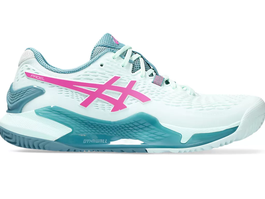 ASICS Padel | Padel>GEL-RESOLUTION 9 PADEL Soothing Sea/Hot Pink