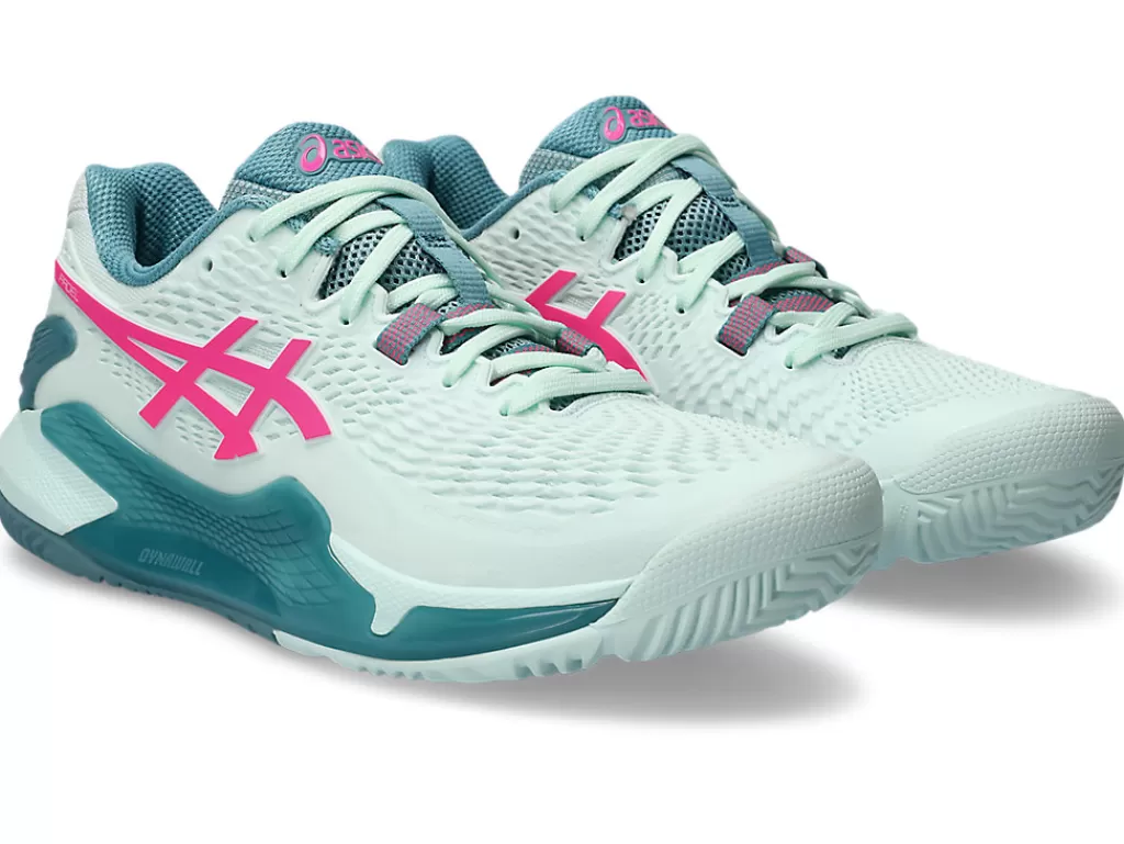 ASICS Padel | Padel>GEL-RESOLUTION 9 PADEL Soothing Sea/Hot Pink