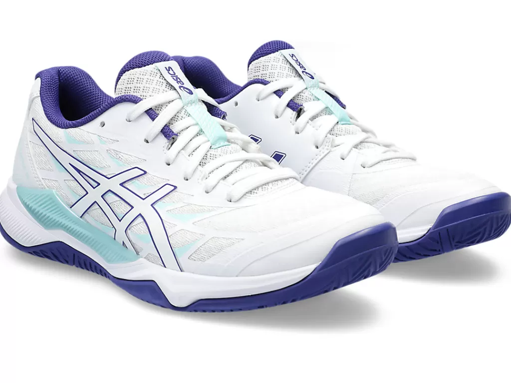 ASICS Netbal | Squash & badminton>GEL-TACTIC 12 White/Eggplant