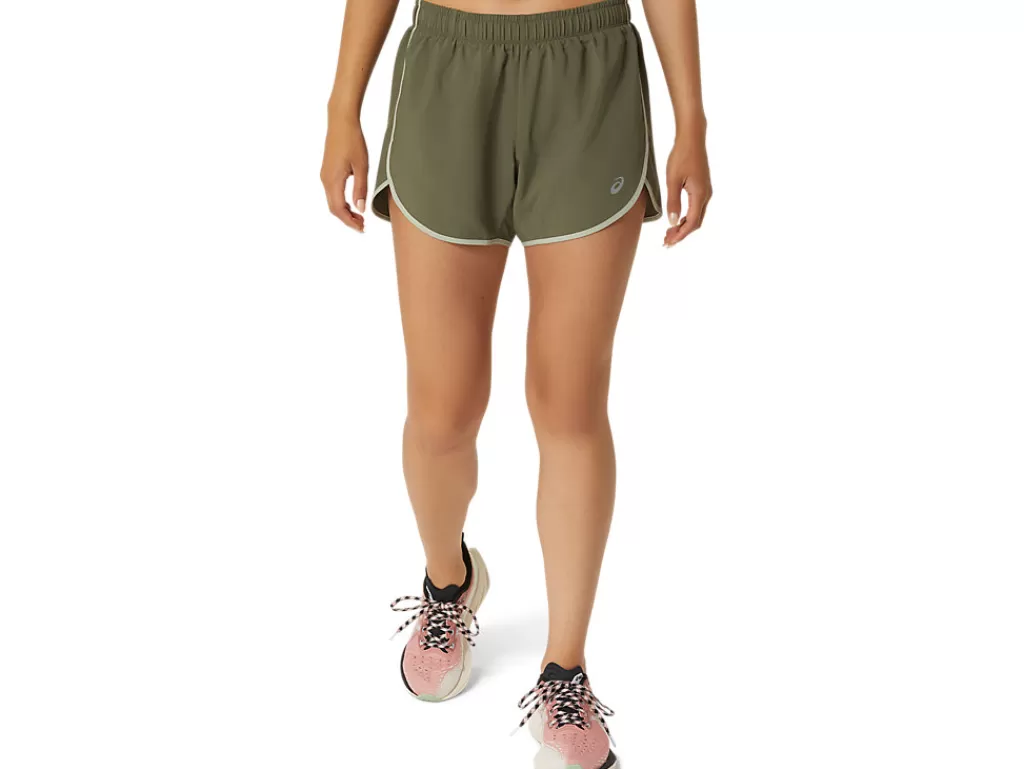 ASICS Kleding | Hardlopen>ICON 4IN SHORT Mantle Green