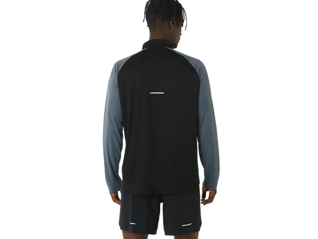 ASICS Kleding | Jassen en vesten>ICON LS 1/2 ZIP Performance Black/Carrier Grey