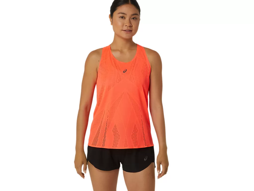 ASICS Kleding | Hardlopen>METARUN TANK Sunrise Red