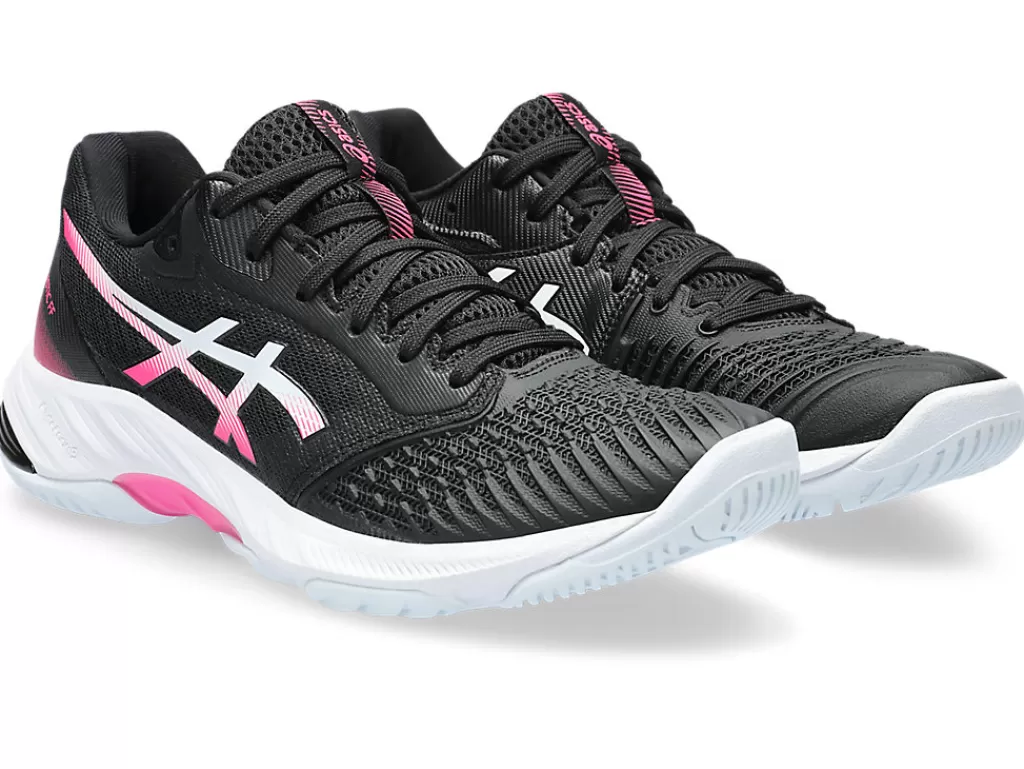 ASICS Netbal | Squash & badminton>NETBURNER BALLISTIC FF 3 Black/Hot Pink