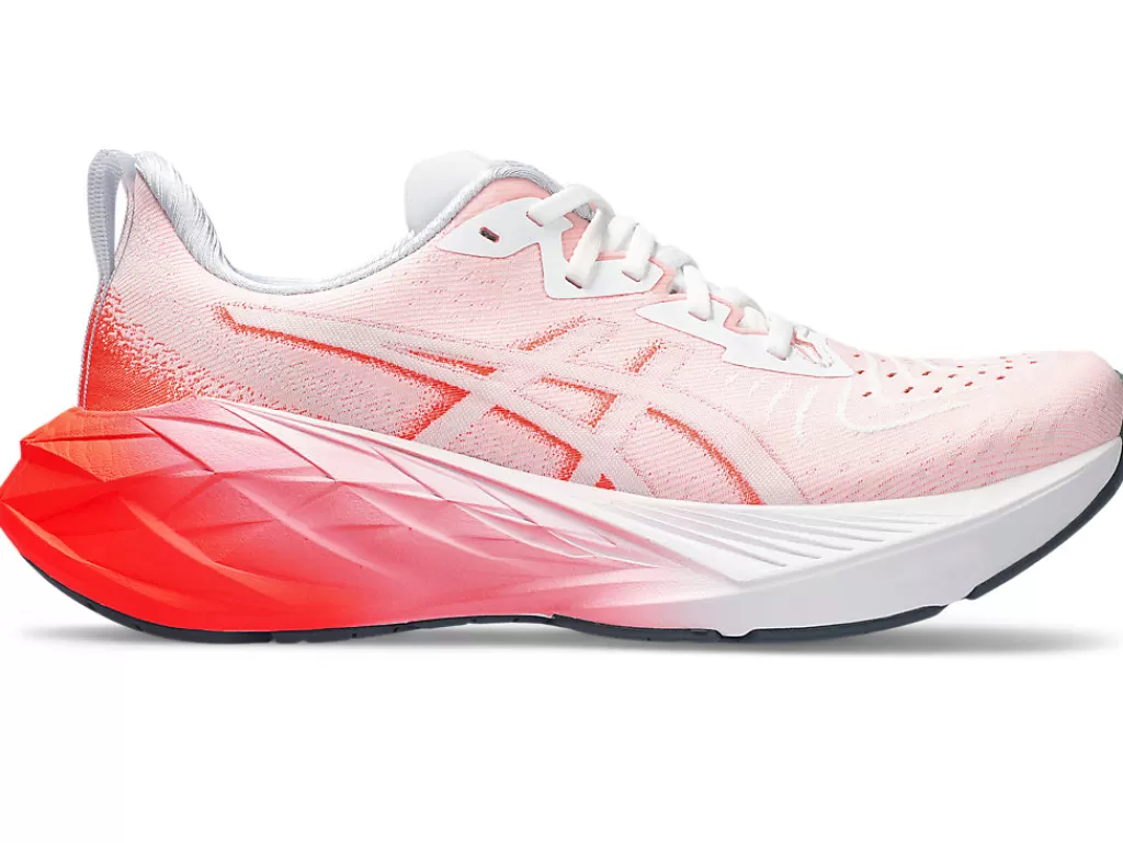 ASICS NOVABLAST™ | Run faster>NOVABLAST 4 White/Sunrise Red