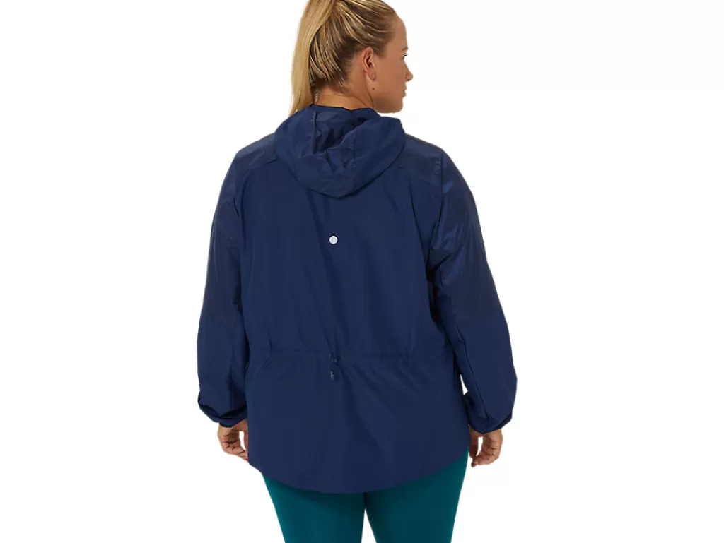 ASICS Kleding | Hardlopen>PACKABLE RUN JACKET Blue Expanse