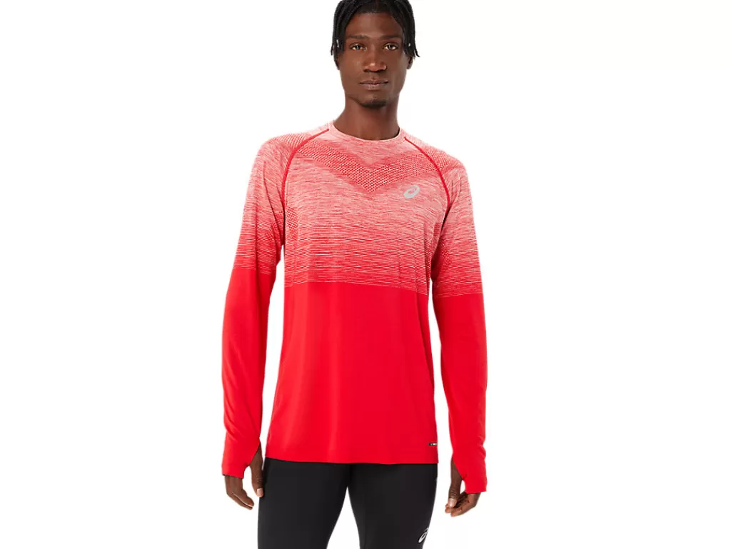 ASICS Kleding | Hardlopen>SEAMLESS LS TOP Classic Red