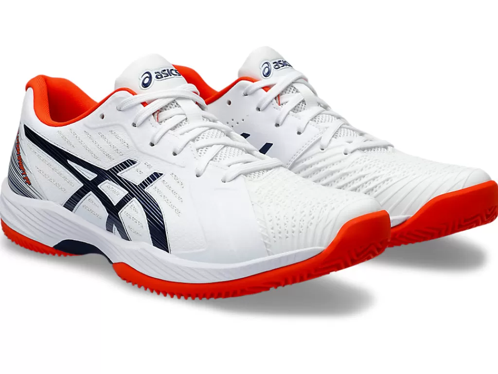 ASICS Tennisschoenen | Tennis>SOLUTION SWIFT FF CLAY White/Blue Expanse