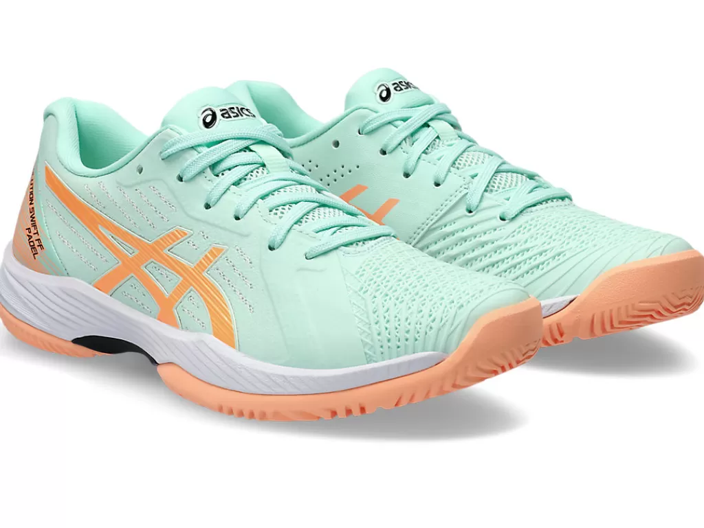 ASICS Padel | Padel>SOLUTION SWIFT FF PADEL Mint Tint/Bright Sunstone