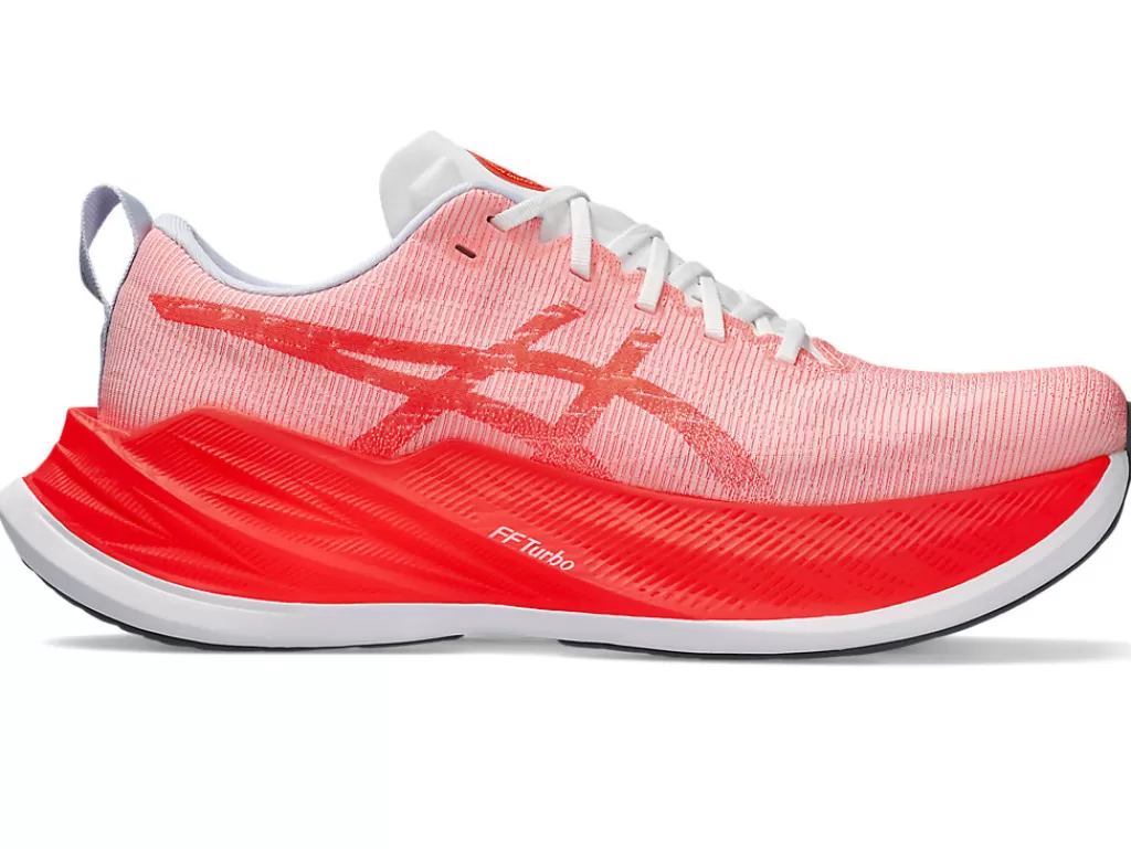 ASICS Run faster | Hardloopschoenen>SUPERBLAST White/Sunrise Red